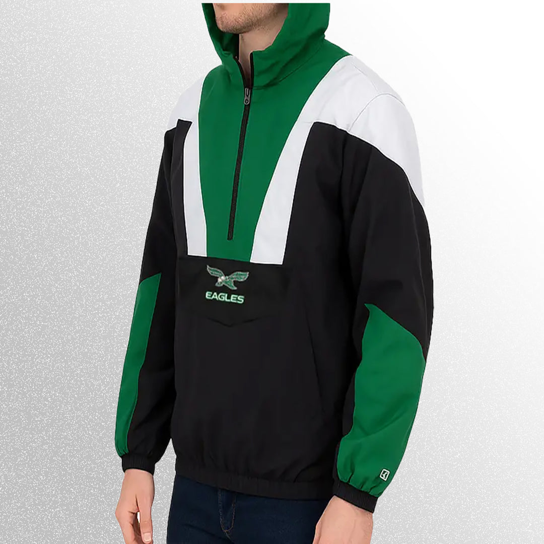 Philadelphia eagles starter jacket side pose