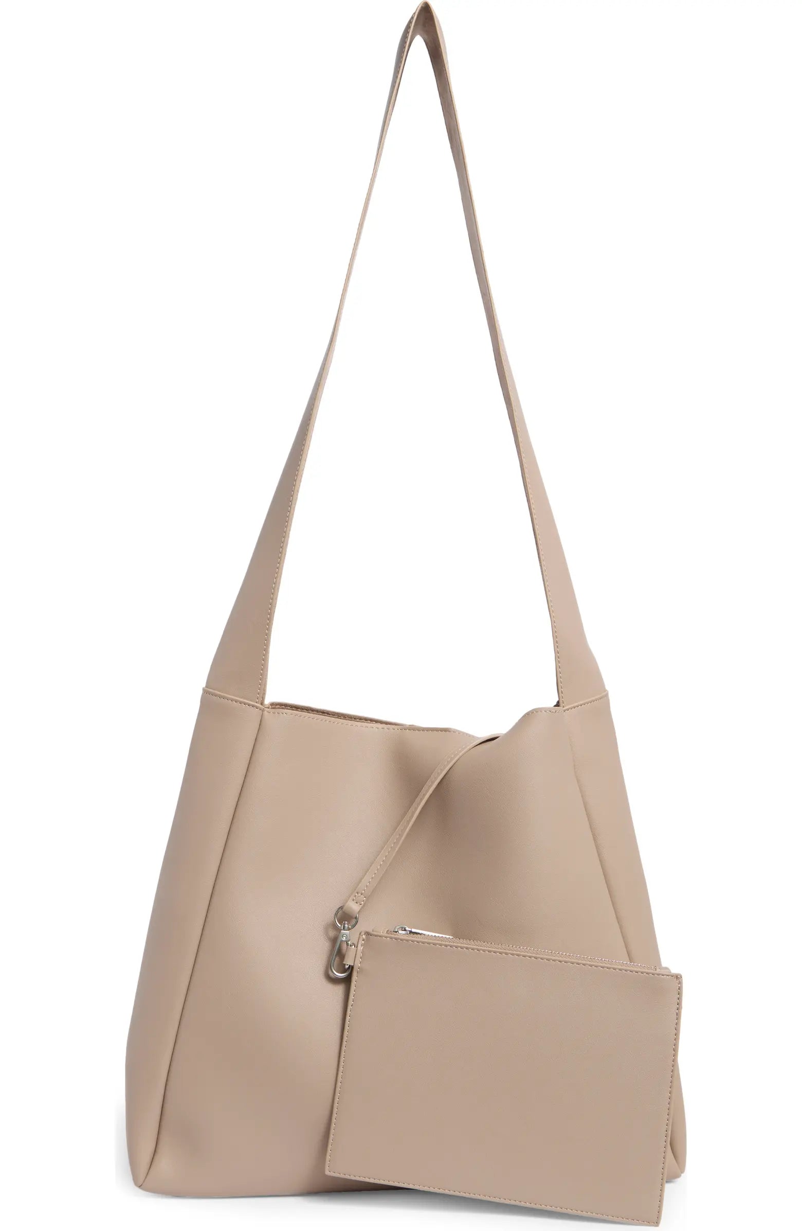 Row Symmetric Black Tote Bag