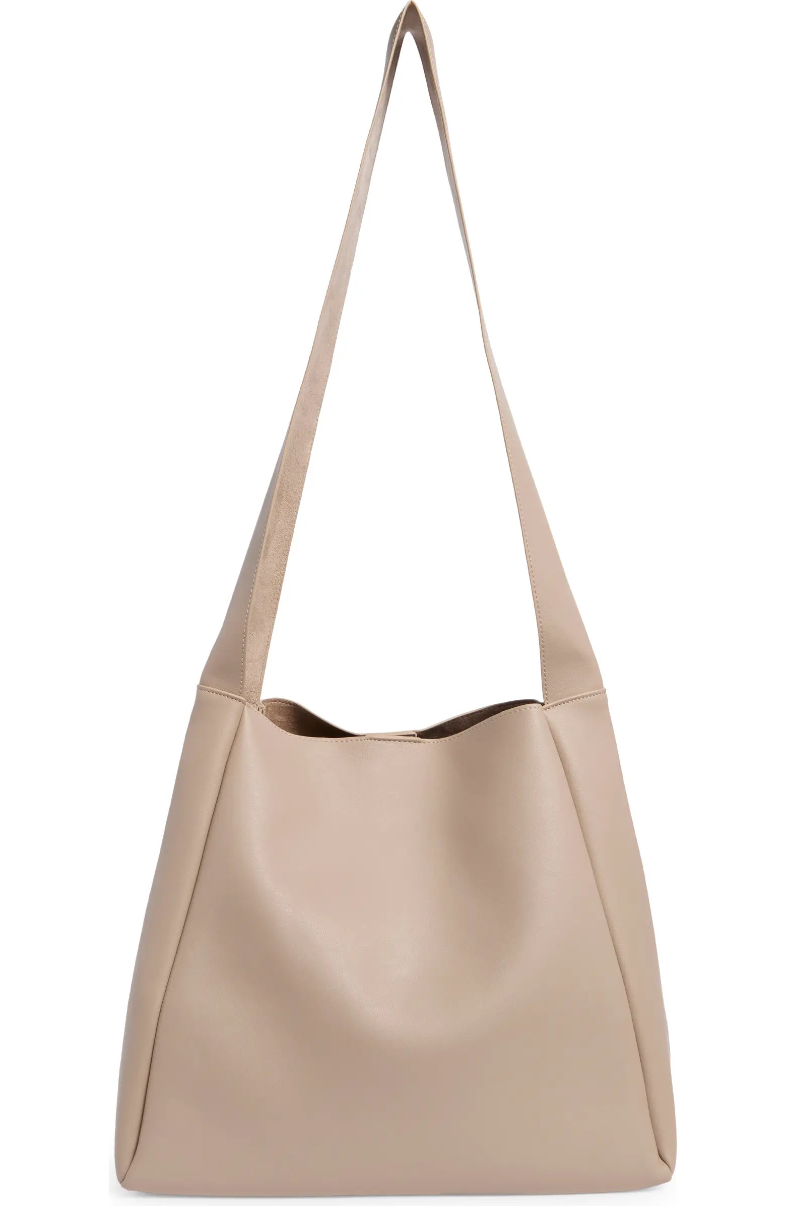 Row Symmetric Black Tote Bag