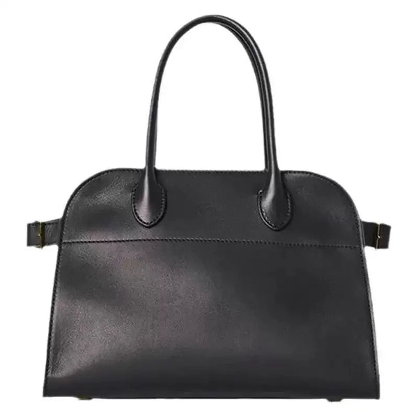 Margaux Leather Tote Leather Black Bag