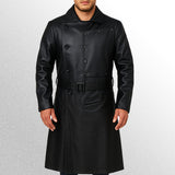 Willem dafoe the grand budapest leather coat